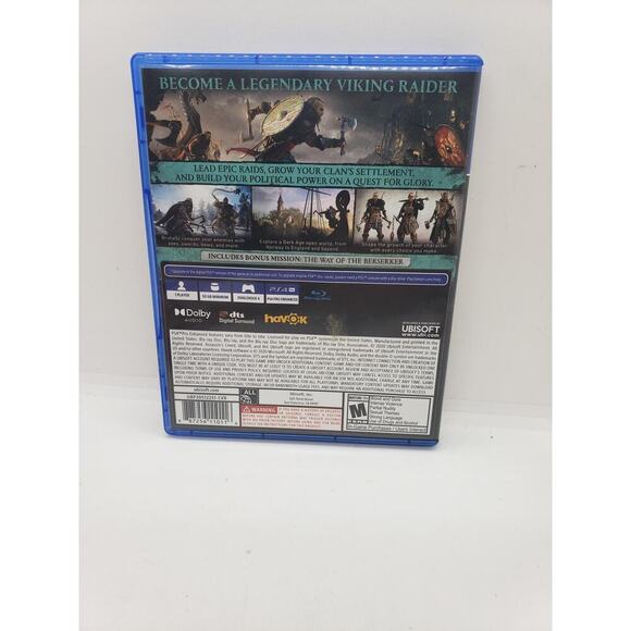 Assassin's Creed Valhalla PS4 Video Game Complete Tested Ubisoft RPG Working - Picture 2 of 4